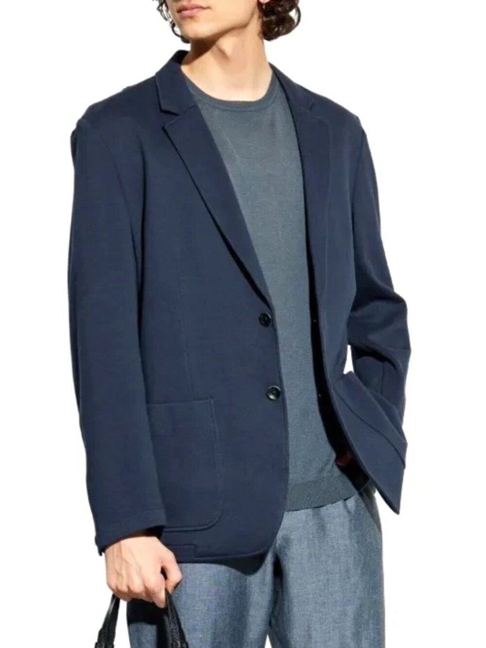 Rag & Bone Men Blazer Size Small Navy Blue Butler Patch Pocket